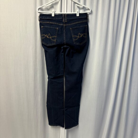 NY&C Curvy Skinny Jeans Womens Sz 8 Average Dark Wash Blue Denim Casual Western - Picture 2 of 8